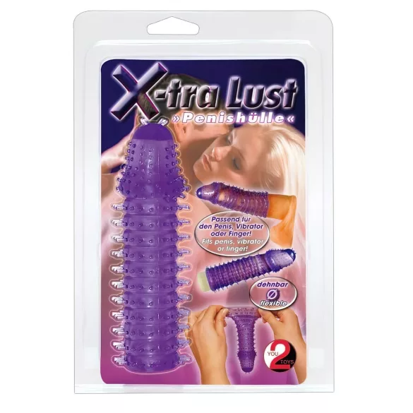 You2Toys - mânecă penis X-tra plăcere - silicon mov