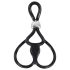You2Toys - Inel triplu ajustabil pentru penis și testicule (negru)