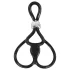 You2Toys - inel triplu reglabil pentru penis și testicule - negru