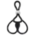 You2Toys - inel triplu reglabil pentru penis și testicule - negru