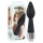 You2Toys - duș anal - capăt conic din silicon - negru