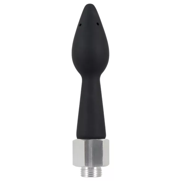 You2Toys - duș anal - capăt conic din silicon - negru