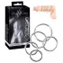 Bad Kitty - set inele pentru penis metalice - 5 bucăți