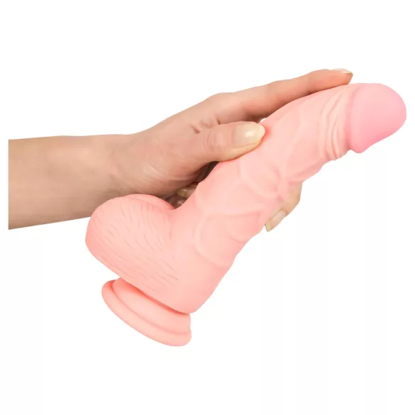 Medical - dildo din silicon medical 20cm - culoare naturală