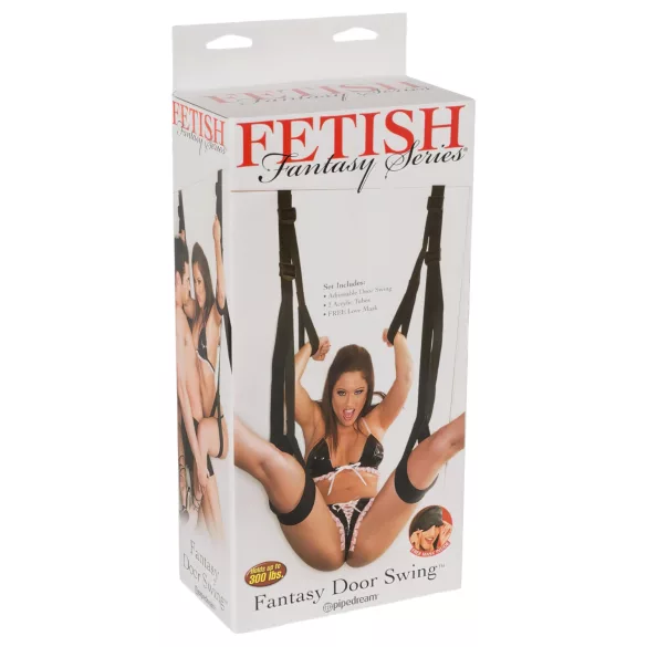 Fetish Fantasy Door - leagăn sexual pentru ușă - negru