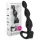 mystim Big Bend-it! - dildo anal cu electrostimulare, sferic (negru)