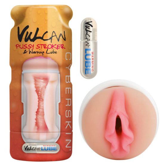 Vulcan Stroker - vagină realistă, cu lubrifiant încălzitor (natural)