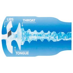   Fleshlight Turbo Thrust - masturbator cu aspirație (albastru)