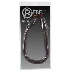 Rebel Double Plug - dildo anal cu două conuri (negru)