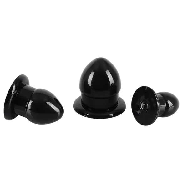 You2Toys - Stretching Plug Kit - set de dopuri anale - 3 bucăți (negru)