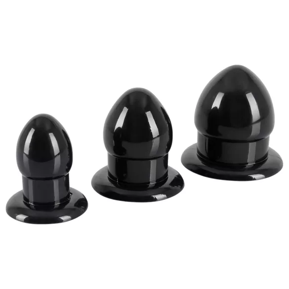You2Toys - Stretching Plug Kit - set de dopuri anale - 3 bucăți (negru)