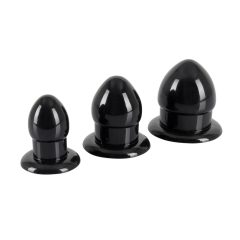   Set de dildo-uri anale You2Toys - Stretching Plug Kit - 3 bucati (negru)