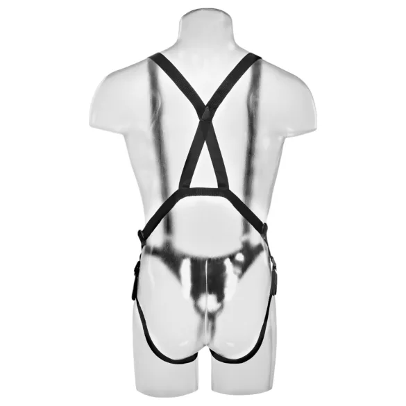 King Cock - dildo strap-on cu ham - gol pe interior - 28 cm