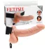 Fetish Strap-on 7 - dildo cu ham - formă realistă - culoare naturală