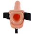 Fetish Strap-on 7 - dildo cu ham - formă realistă - culoare naturală
