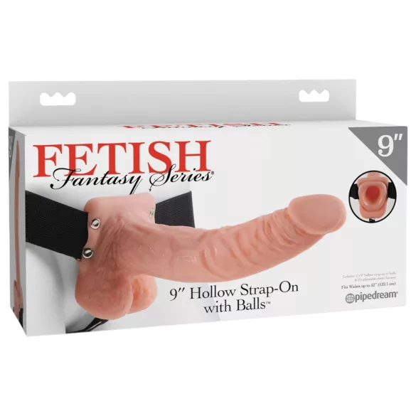 Fetish Strap-on 9 - dildo cu ham - culoare natur
