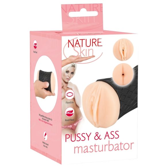Nature Skin - masturbator vagin și anus - material realistic
