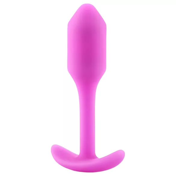 b-Vibe Snug Plug 1 - dop anal cu greutate internă (55 g, roz)