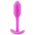 b-vibe - dop anal cu greutate internă 55g - silicon roz