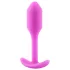 b-Vibe Snug Plug 1 - dop anal cu greutate internă (55 g, roz)
