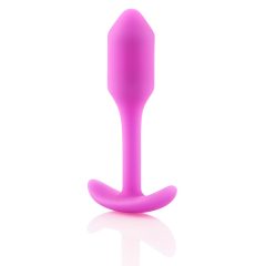   b-vibe Snug Plug 1 - dildo anal cu greutate interioară (55g) - roz
