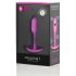 b-vibe - dop anal cu greutate internă 55g - silicon roz