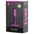 b-Vibe Snug Plug 1 - dop anal cu greutate internă (55 g, roz)