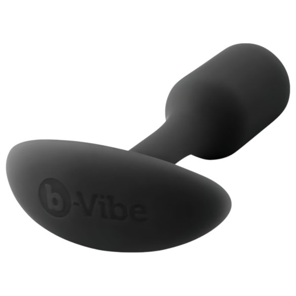 b-vibe Snug Plug 1 - dop anal cu greutăți interioare (55g) - negru