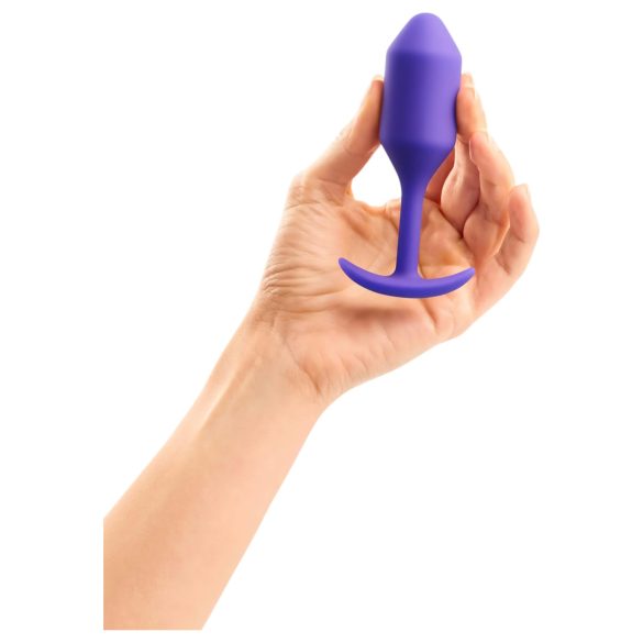 b-vibe - dop anal cu două bile - masă 114g - mov