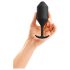 b-vibe - dop anal cu bile duble - 257g - silicon negru