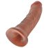 King Cock - Dildo realist - 20 cm - culoare închisă