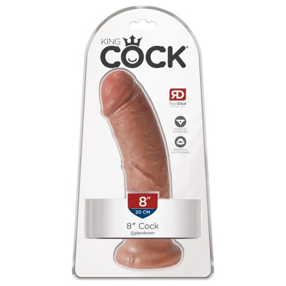 King Cock - Dildo realist - 20 cm - culoare închisă