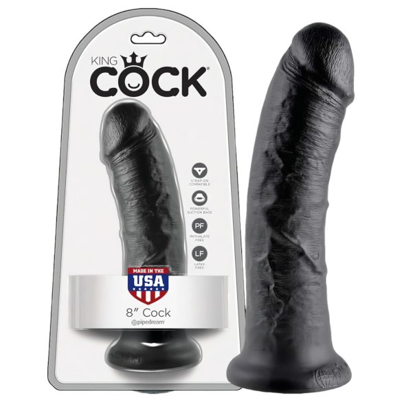 King Cock - dildo realist - negru 20 cm