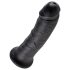 King Cock - dildo realist - negru 20 cm