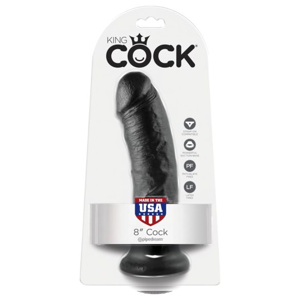 King Cock - dildo realist - negru 20 cm
