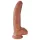 King Cock - dildou realist cu testicule - 23 cm - maro