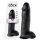 King Cock - dildo realist cu testicule - 30 cm - negru