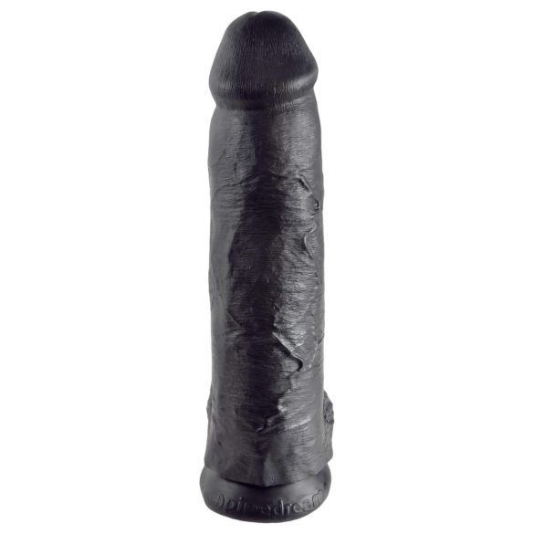 King Cock - dildo realist cu testicule - 30 cm - negru