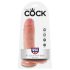 King Cock - dildo realist cu testicule - 20 cm - culoare naturală