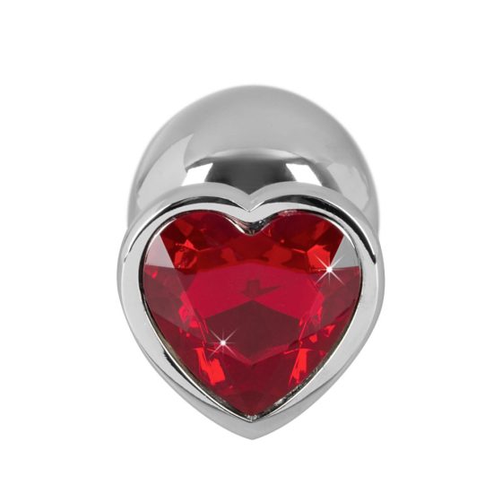 You2Toys - Diamond - Dildo anal din aluminiu de 159 g (roșu argintiu)