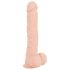 Dildo realist Nature Skin cu ventuză - mare, natural