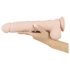 Dildo realist Nature Skin cu ventuză - mare, natural