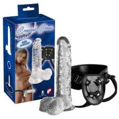 Invisible Hunter 7 - dildo cu curea (translucid)