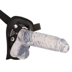 Invisible Hunter 7 - dildo cu curea (translucid)