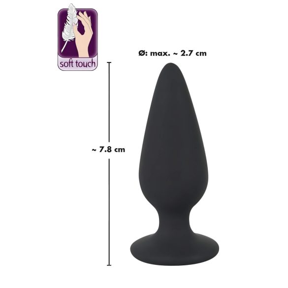 Black Velvets - dop anal greutate 40g - silicon negru
