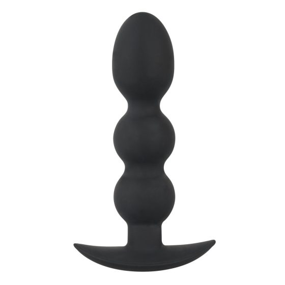 Black Velvet Heavy - Dildo anal cu șirag de mărgele, 145g (negru)