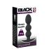 Black Velvets - plug anal cu bilă, greu, 145g - silicon negru