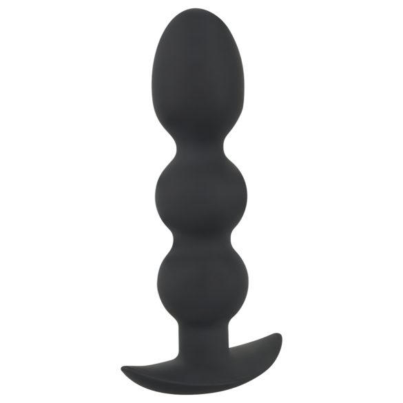 Black Velvets - plug anal cu bilă, greu, 145g - silicon negru