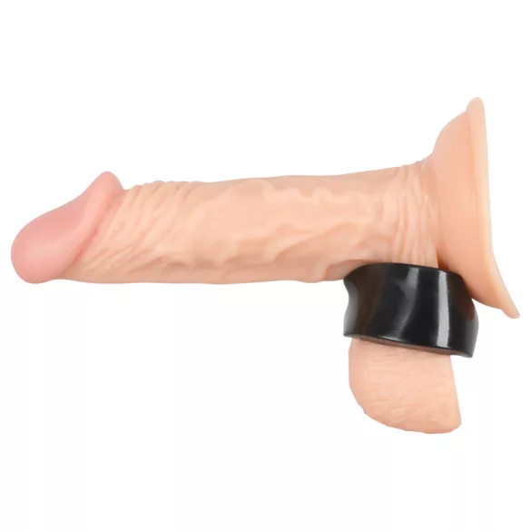 Rebel Ball - inel pentru penis și testicule - set extensie - negru