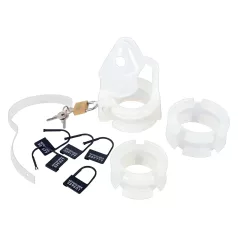 You2Toys - cușcă pentru penis - silicon - alb